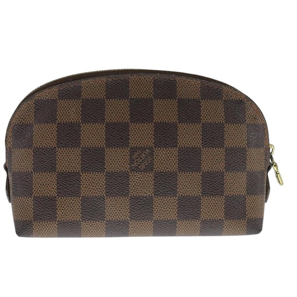LOUIS VUITTON Damier Ebene Pochette Cosmetic PM Pouch N47516 LV Auth 109942 - Picture 2 of 16